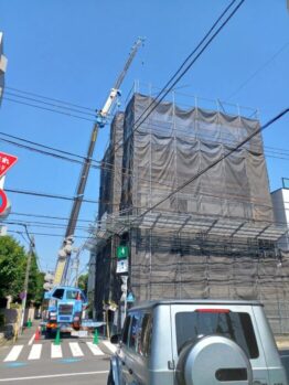 鉄筋材搬入