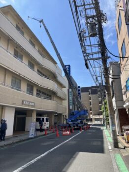 トランス搬出作業