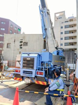 鉄筋材搬入