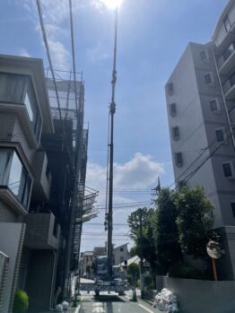 鉄筋材搬入