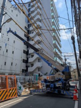 鉄筋材搬入