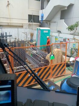 鉄筋材搬入