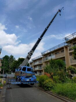 防水材搬入