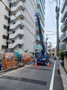 鉄筋材搬入