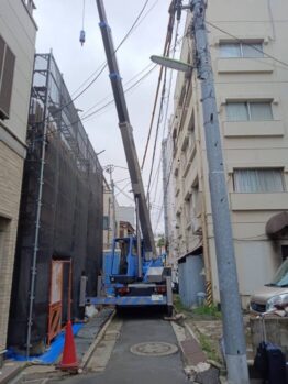 鉄筋材搬入