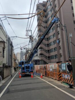 鉄筋材搬入