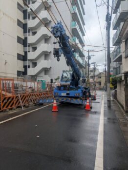 鉄筋材搬入