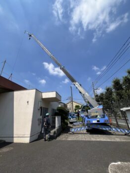 空調室外機揚重