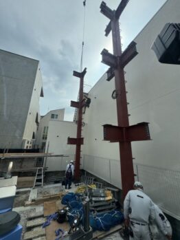 重量鉄骨建て方