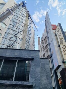 空調室外機揚重