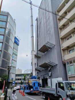 耐火ボード搬入