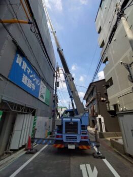 鉄筋材搬入