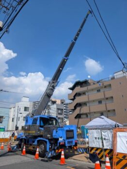 鉄筋材搬入