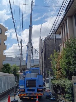 鉄骨階段取付