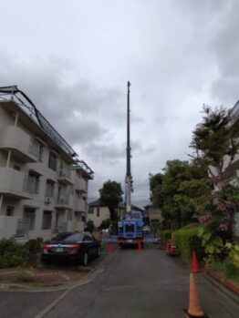 太陽光パネル揚重
