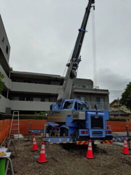 海上コンテナ設置