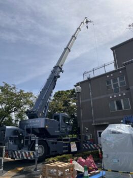 ボイラー搬出作業