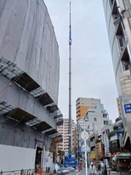 階段手摺り搬入