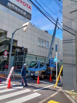 ガラス入替作業