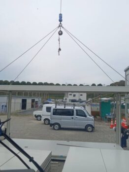 ユニットハウス組立