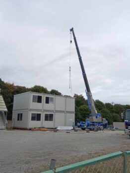 ユニットハウス組立