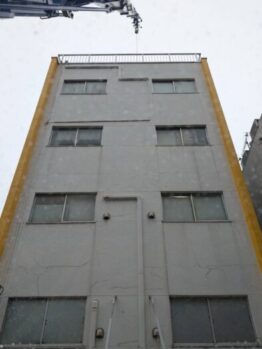 シロッコファンとダクト搬入