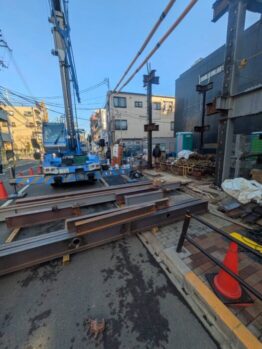 重量鉄骨建て方