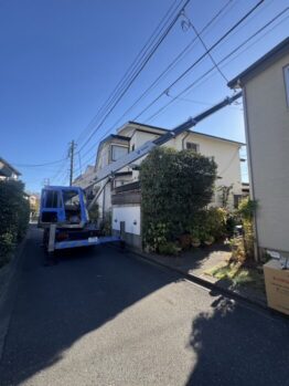 グランドピアノ揚重