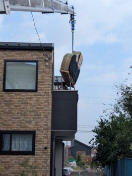 グランドピアノ揚重