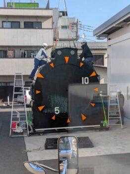 大型時計積込