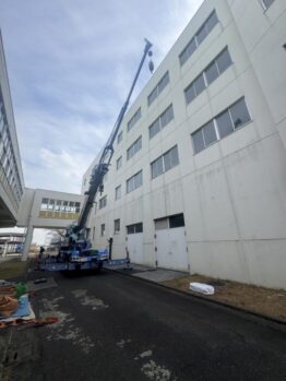 太陽光パネル揚重