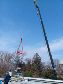 精密機器搬出作業