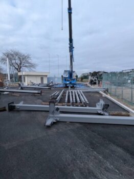 重量鉄骨建て方