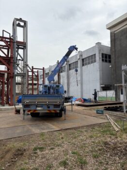 鉄板養生施工作業