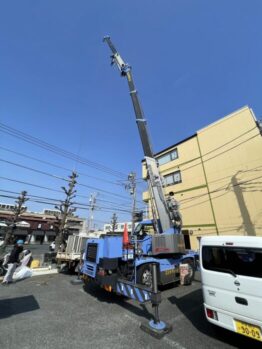 空調室外機揚重