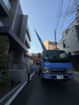 グランドピアノ揚重