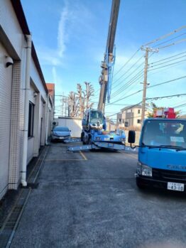 キュービクル揚重