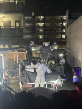 アンテナ撤去作業