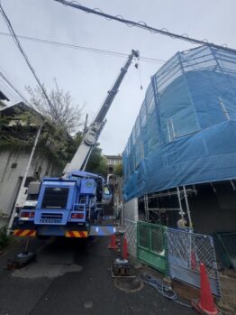 空調室外機揚重