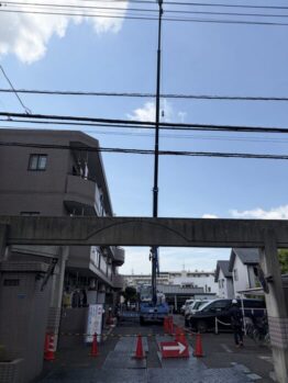 電源箱入替作業及び養生施工撤去作業
