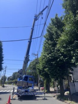 空調室外機揚重