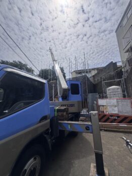 鉄筋材搬入