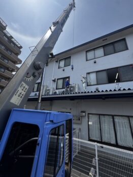 空調室外機揚重