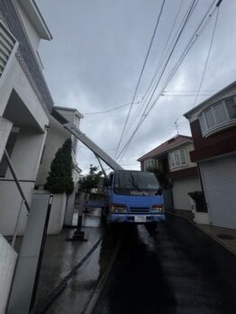 グランドピアノ揚重