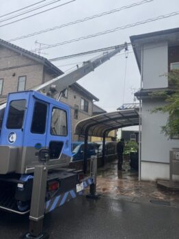 冷蔵庫、マッサージチェア搬出作業