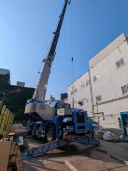 鉄筋材搬入