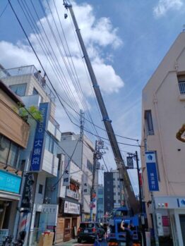 空調室外機揚重
