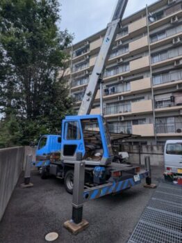 空調室外機揚重