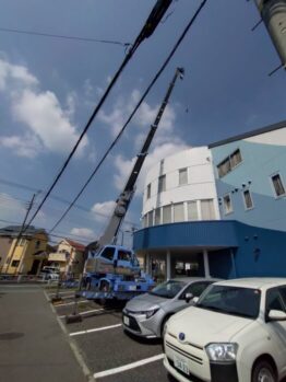 空調室外機揚重