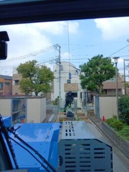 スタンション材搬入